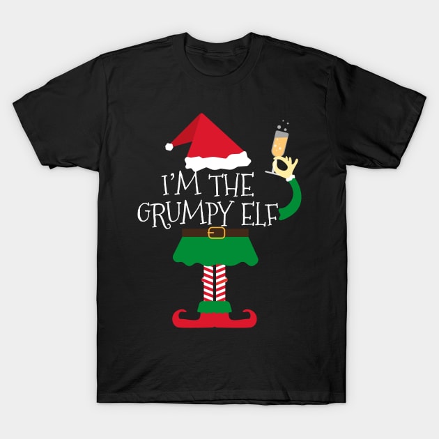 I'm The Grumpy Elf Christmas T-Shirt by Skylane